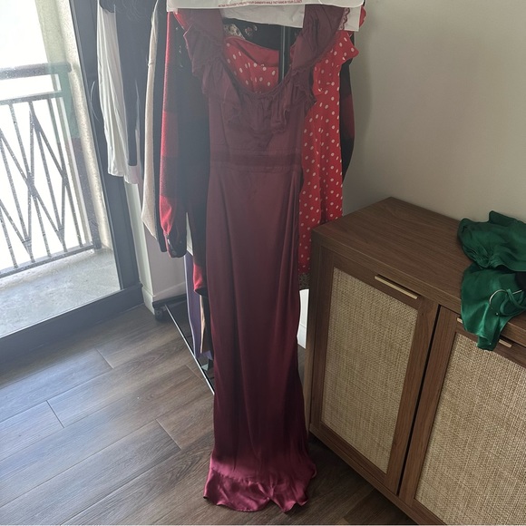 Revolve Tularosa Vanna Dress - Cabernet Red (Size Small) - Picture 5 of 9